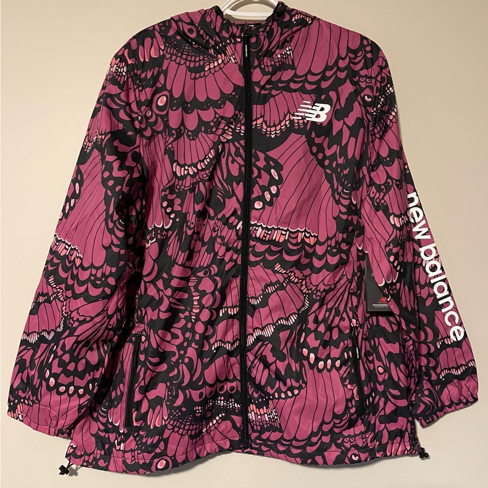 New Balance Women’s Butterfly Print Windbreaker Jacket